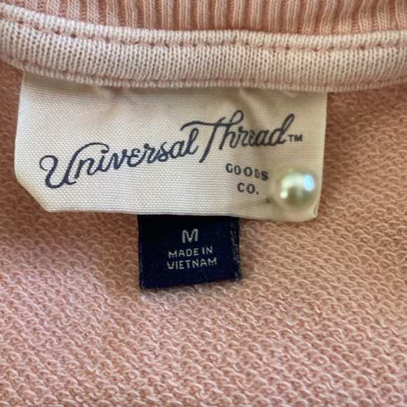 Universal thread size M long sleeve sweatshirt pullover light orange - Picture 6 of 13